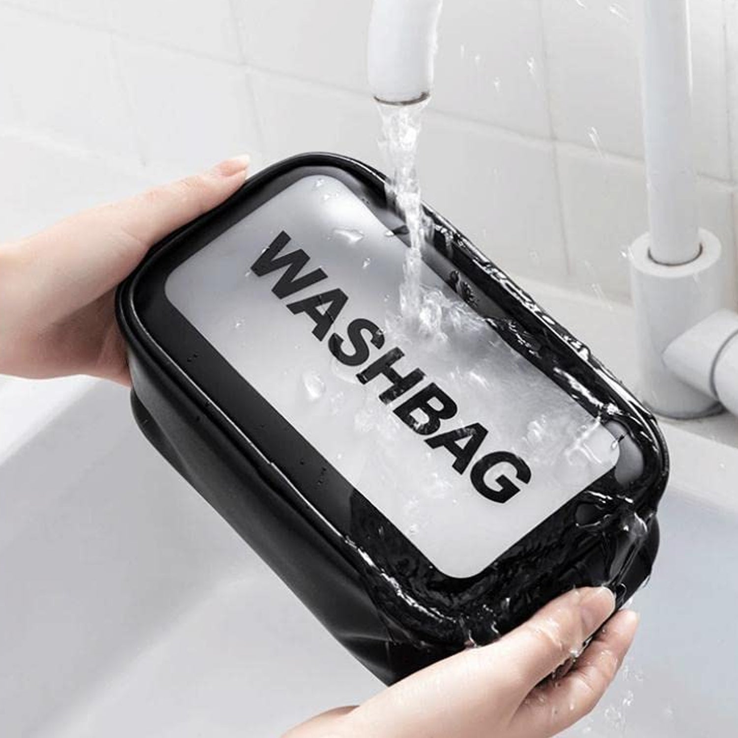 Medium Zippered Cosmetic Pouch, Toiletry Bag for Cosmetics (1 Pc) Medium Zippered Cosmetic Pouch, Toiletry Bag for Cosmetics (1 Pc)